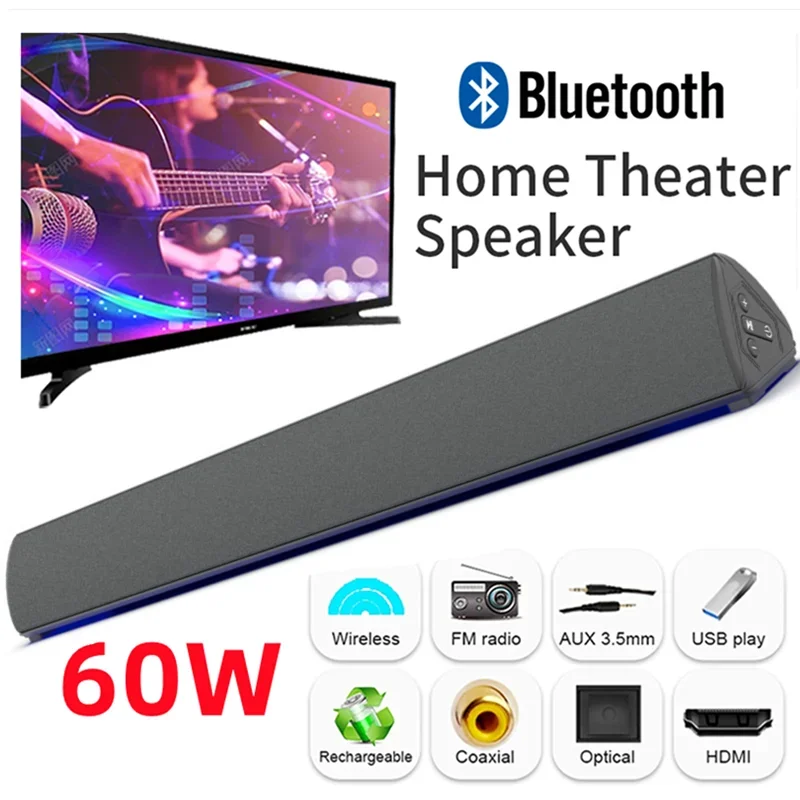 Home Bar And Theater - 60w drahtlose TV-PC-Sound bar Bluetooth-Lautsprecher Heimkino