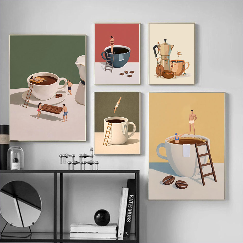 Home Bar And Coffee - 1 Stück rahmenloses Poster „Coffee Adventure