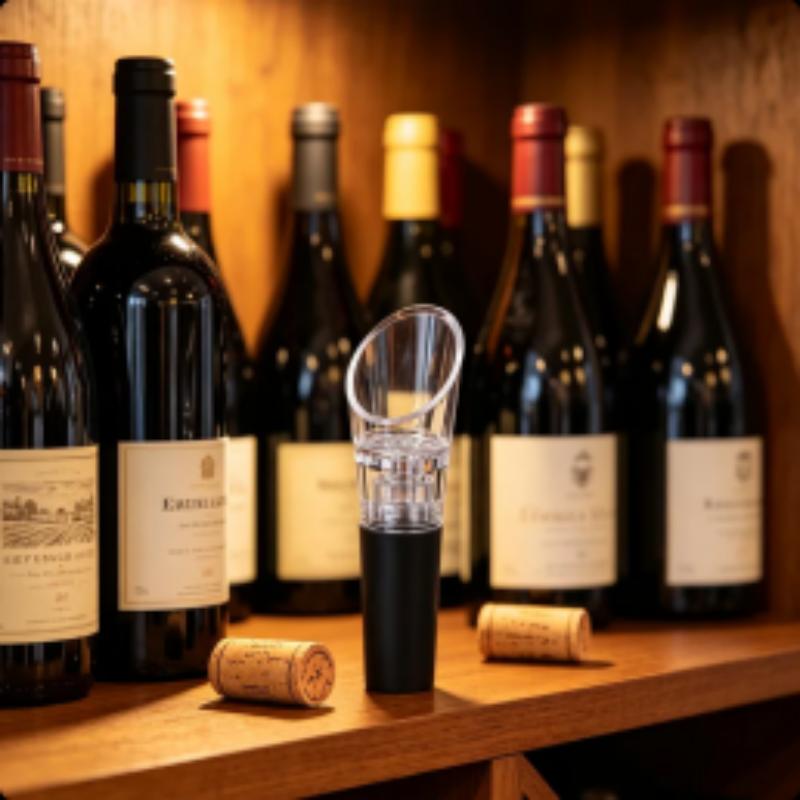 Wine Preservation Pump - Weinbelüfter-Ausgießer mit Vakuum-Weinstopfen, Weinbelüfter & Weinfrischhaltepumpen-Set: