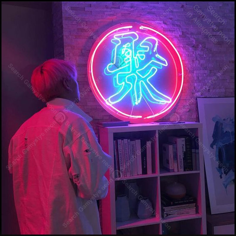 Home Bar Word - Chinesisches Wort für Party, Neonlampen, Schild,