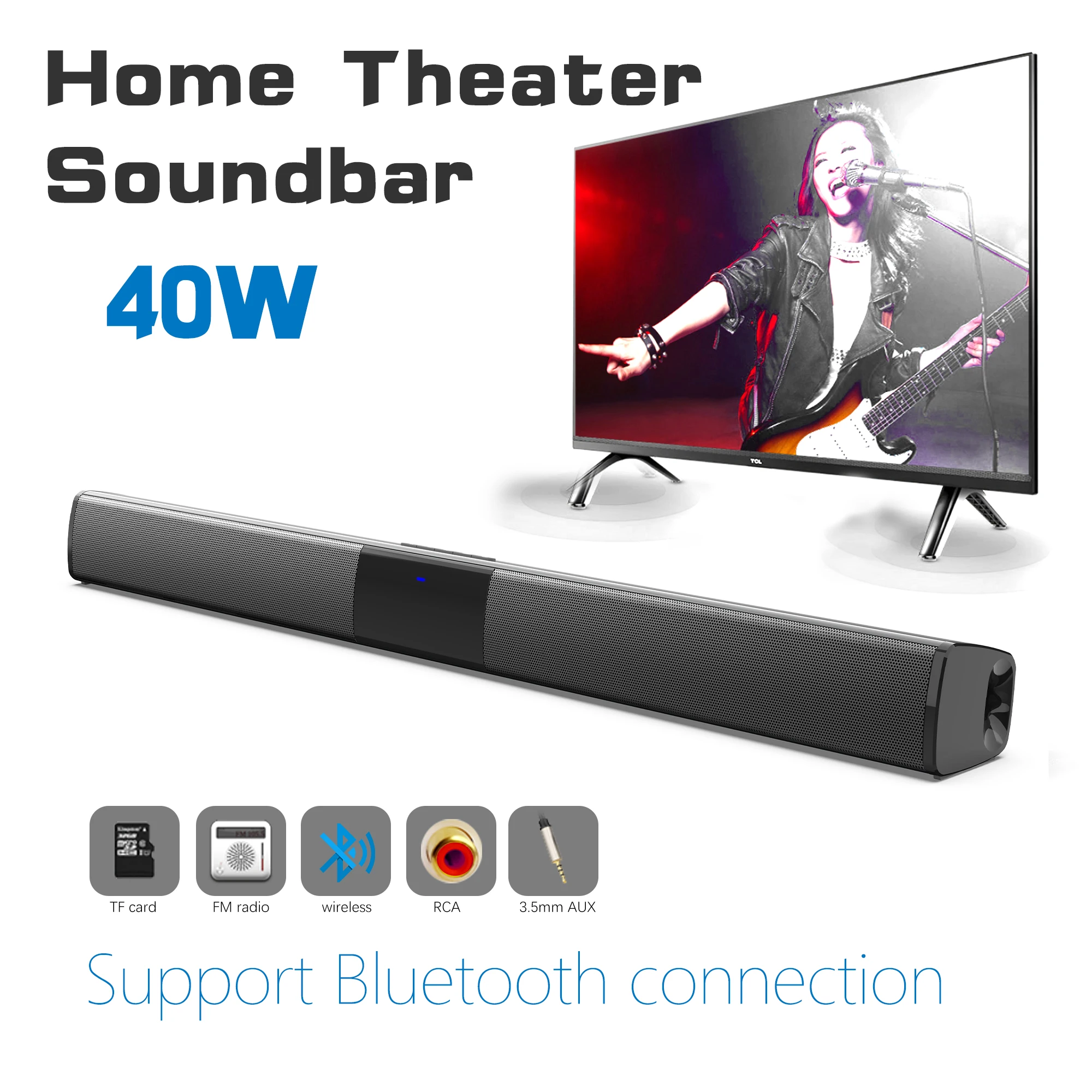 Home Bar And Theater - 40W High Power Soundbar für TV