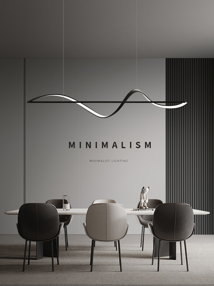 Home Bar Word - Moderne Minimalismus Kurve führte Pendel leuchten