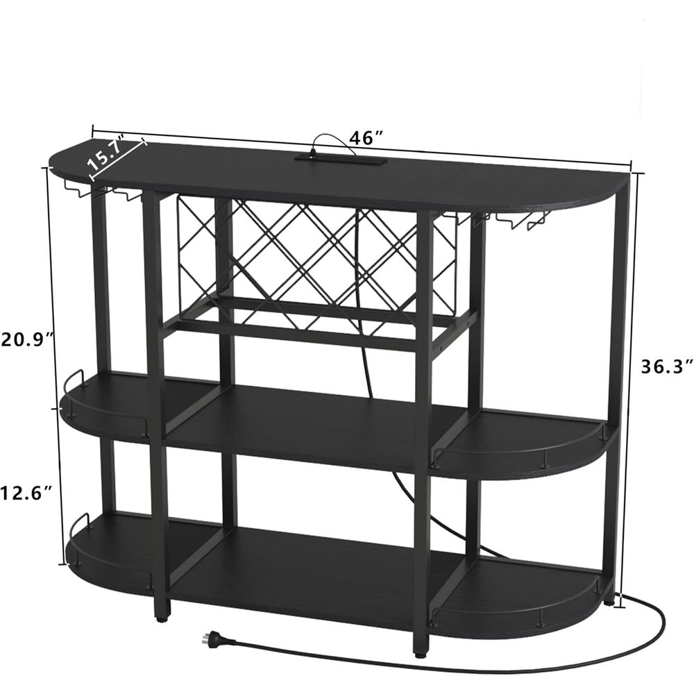 Schwarzer 3-stufiger Couchtisc – Home Bar And Coffee Bewertung und Preis