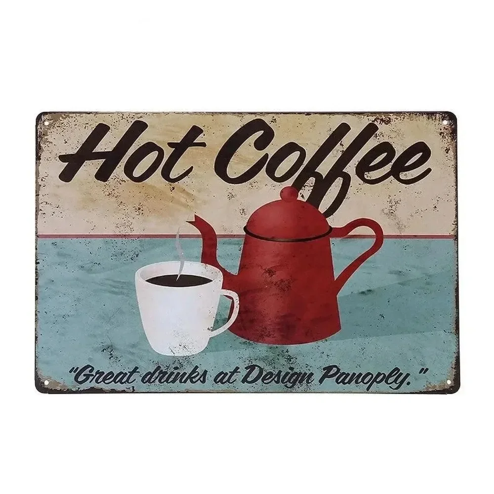 Metallschilder mit Kaffee-Moti – Home Bar And Coffee Bewertung und Preis