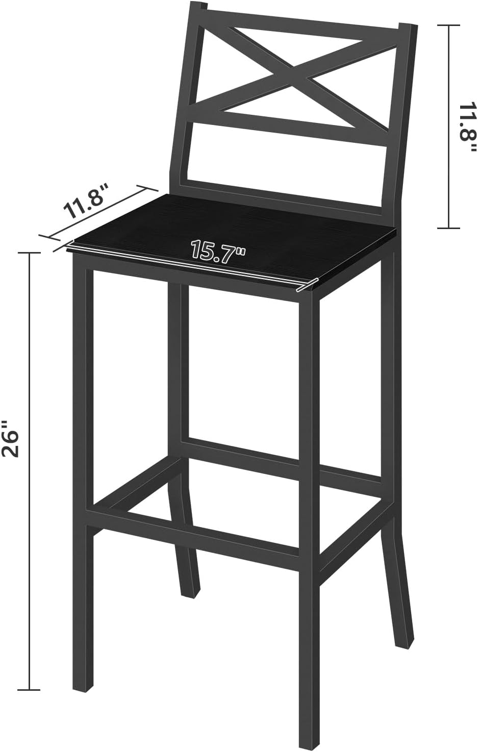 Barhocker, 2er-Set Barstühle m – Home Bar And Counter Bewertung und Preis