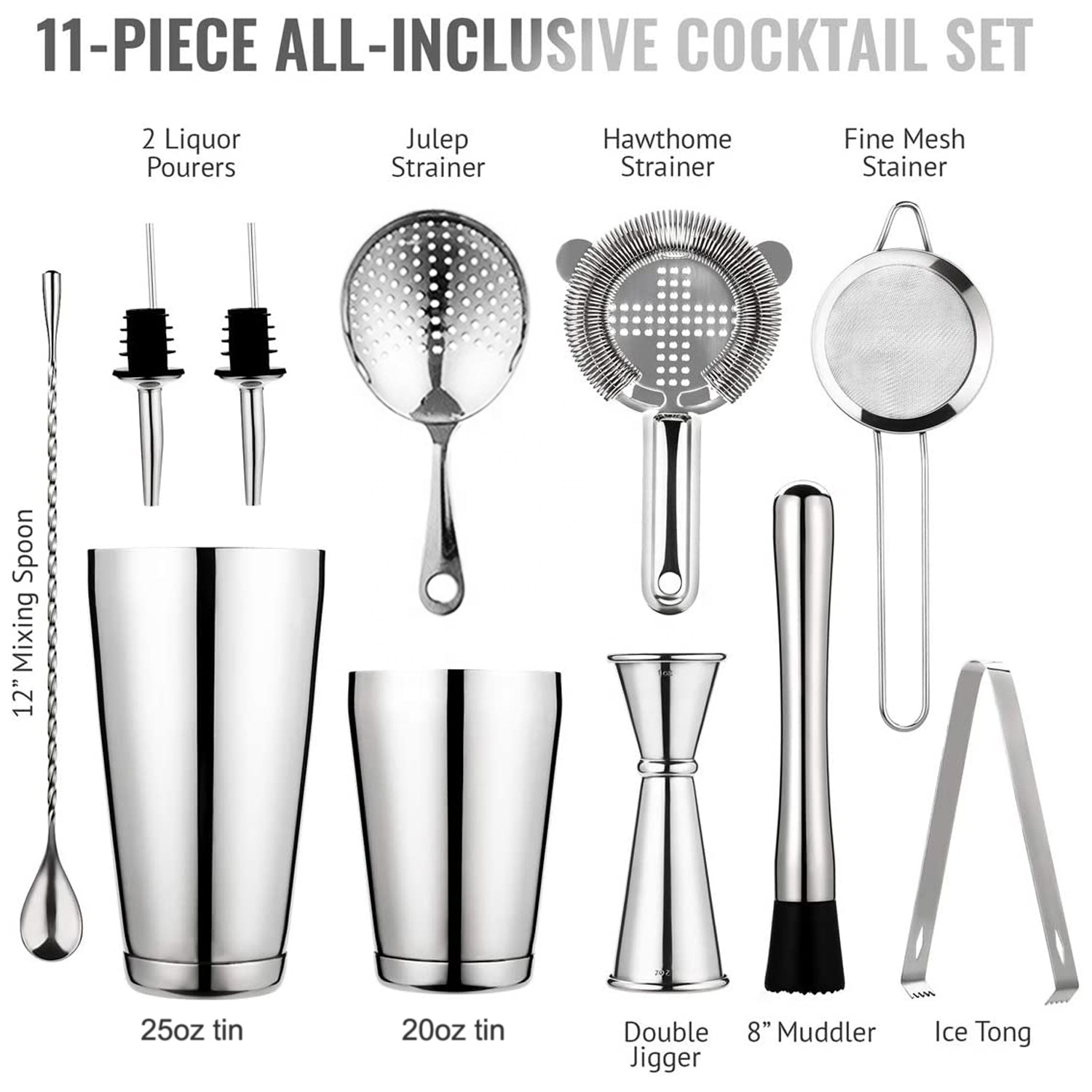 stllCAMOL FACTORY 11-teiliges  – Boston Shaker Set Bewertung und Preis
