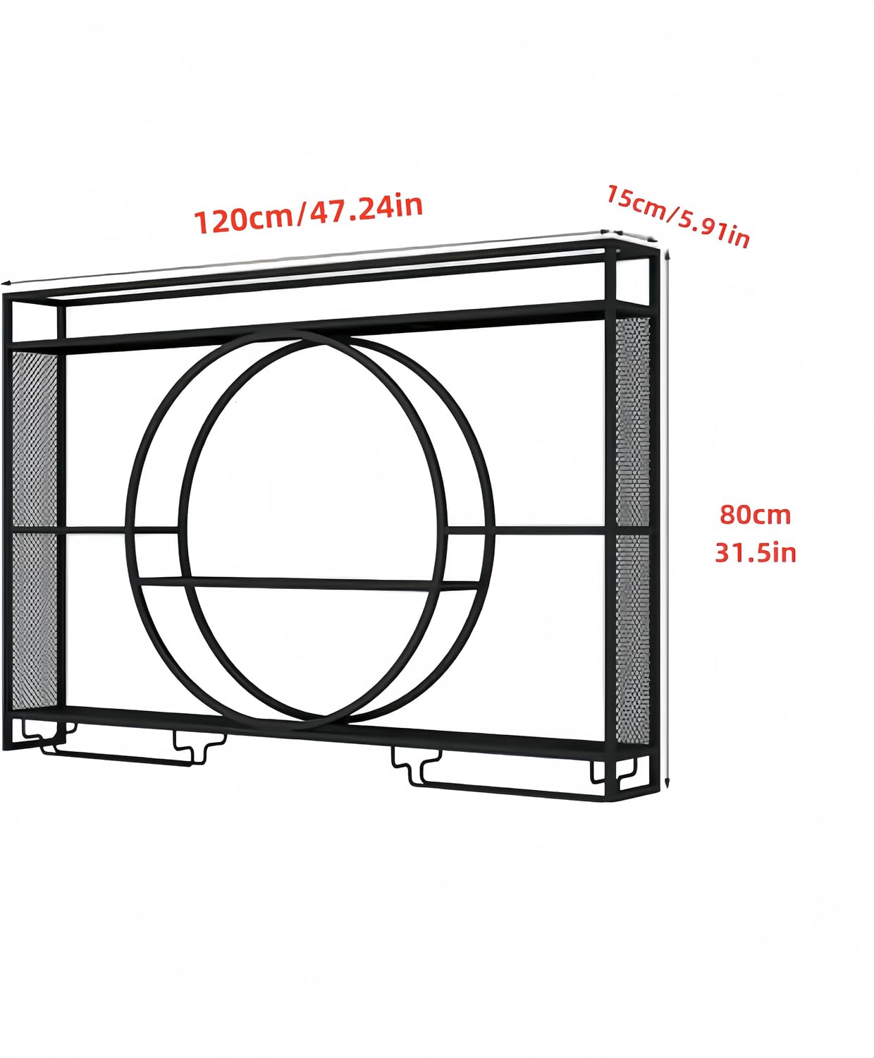 Schwarzes Metall-Wandregal für – Home Bar Shelves Bewertung und Preis
