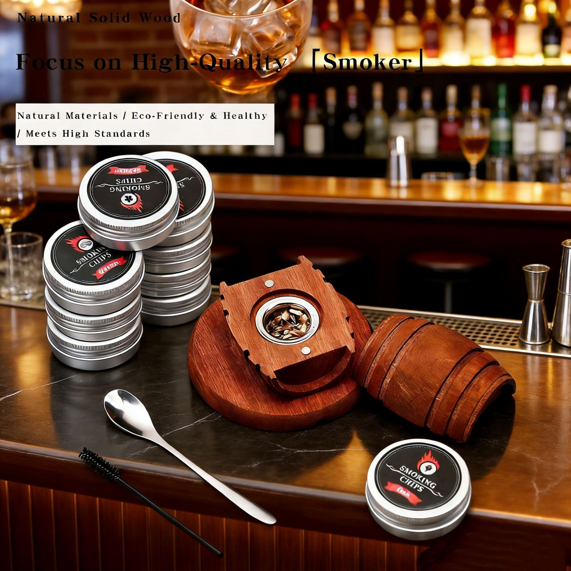 Whisky-Räucherset, Eichenholz- – Smoking Gun Kit Bewertung und Preis