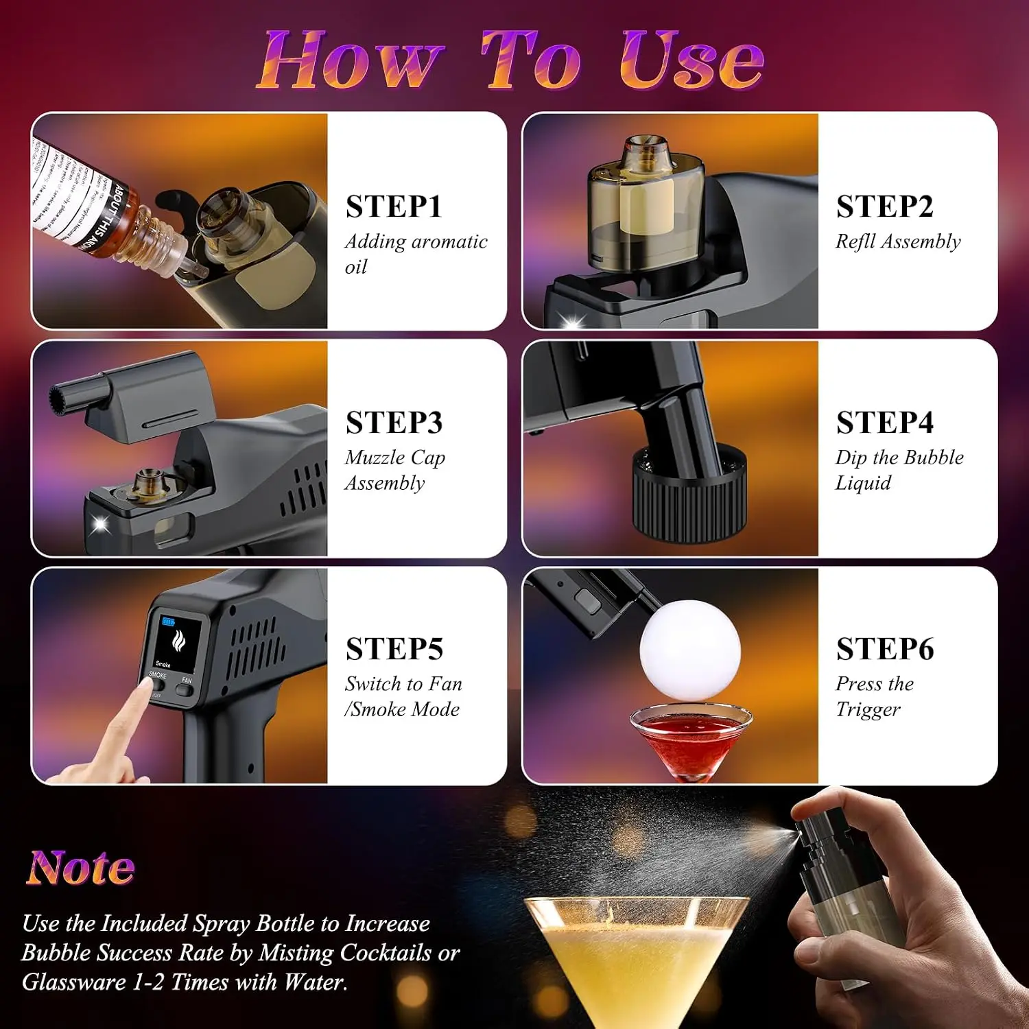 Elektrisches Cocktail-Rauchbla – Smoking Gun Kit Bewertung und Preis